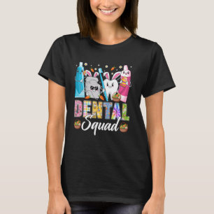 Camiseta Groovy Cute Dental Squad Dientes Orejas de Conejo 