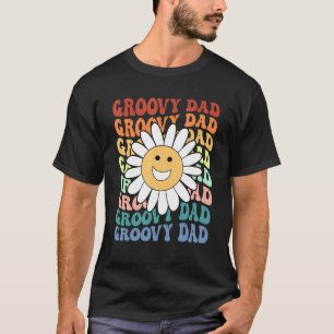 Camiseta Groovy Dad Mating Outfit Fathers Day Family Retr