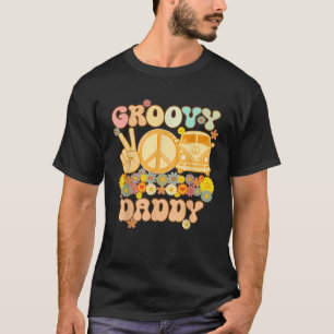 Camiseta Groovy Daddy Retro Matanza de Baby Shower de famil