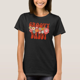 Camiseta Groovy Daddy Retro Matanza de Baby Shower de famil