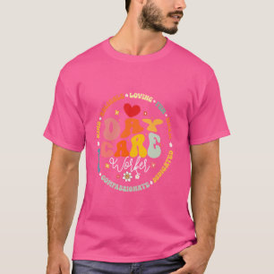Camiseta Groovy Daycare Worker Life Child Care Provider des