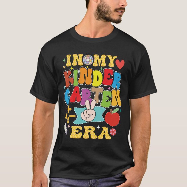Camiseta Groovy De Vuelta A Mi Época De Kindergart (Anverso)