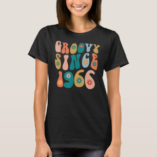 Camiseta Groovy desde 1966 56º cumpleaños Hippie Style 56 Y