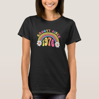 Camiseta Groovy desde 1976 Vintage Retro Birthday