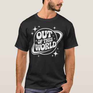 Camiseta Groovy Divertido Planeta Geeky Espacio Fuera De Es