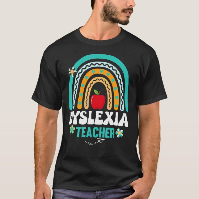 Camiseta Groovy Dyslexia Profesora Retro Dislexia Especiali (Anverso)