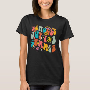Camiseta Groovy El Último Día De Las Escuelas En Verano T