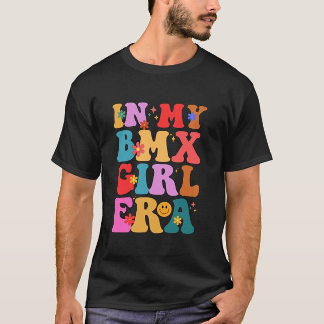 Camiseta Groovy En Mi Chica BMX Arte Para Mujeres BMX Bike  (Anverso)