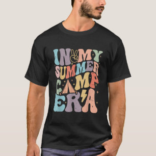 Camiseta Groovy En Mi Era De Campamento De Verano Retro Cam