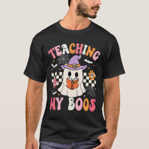 Camiseta Groovy Enseñando a mi profesor de Boos Fantasma Ha