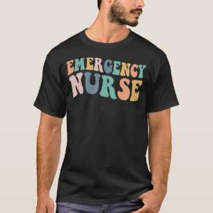 Camiseta Groovy Er Sala De Emergencia Enfermeras Escolares