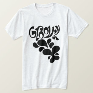Camiseta Groovy estilo hippie mariposa