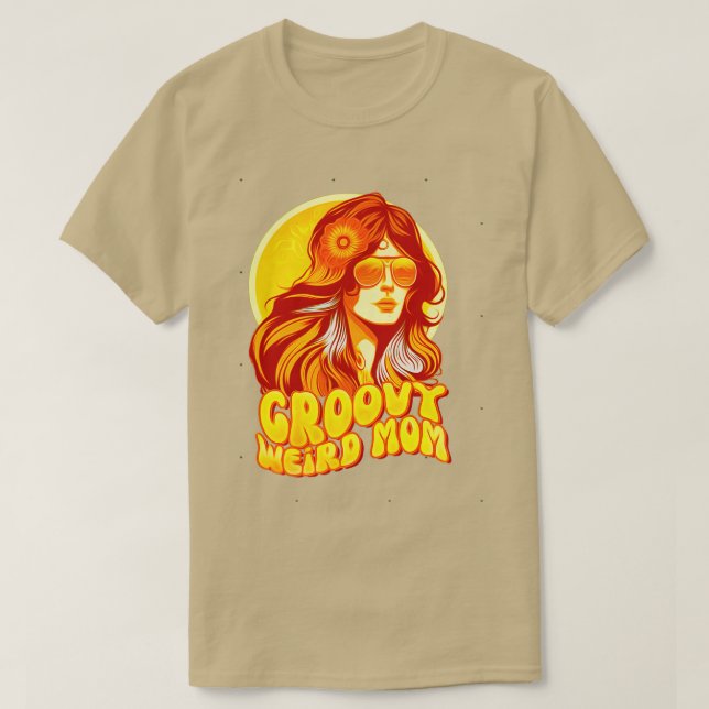 Camiseta groovy extraño mamás construir personaje 168 (Diseño del anverso)