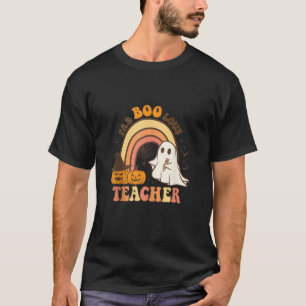 Camiseta Groovy Fab Boo Lous Teacher Ghost Pumpkin Hallowee