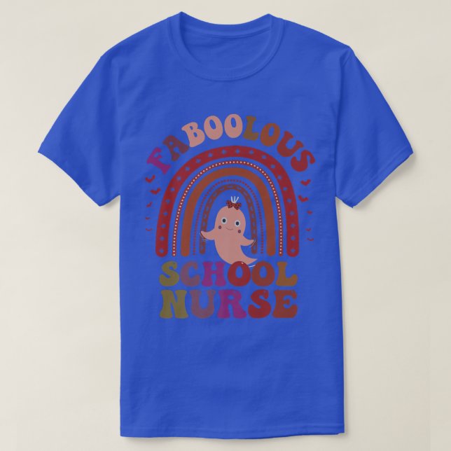 Camiseta Groovy FABOOLOLOSAS ESCUELAS DE ENFERMERA ESCOLAR (Diseño del anverso)