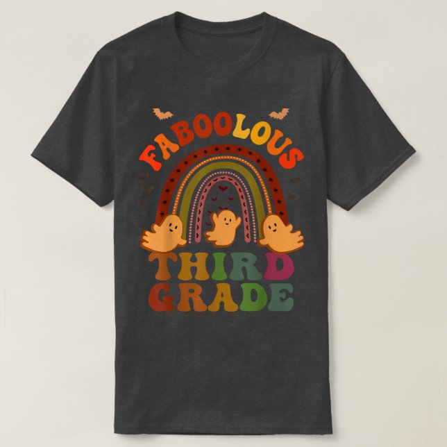Camiseta Groovy FABOOLOUS 3.ᵉʳ GRADE PROFESOR (Diseño del anverso)