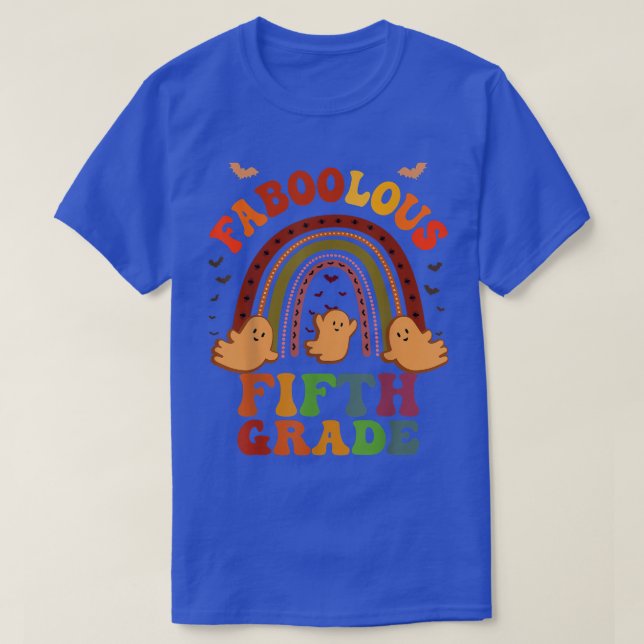 Camiseta Groovy FABOOLOUS CÓDIGO DE PROFESOR DE 5º GRADO (Diseño del anverso)