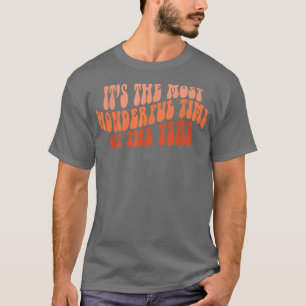 Camiseta Groovy Fall Autumn It's The Most Wonder Time Of Th