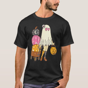 Camiseta Groovy Fantasma Lindo Floral Vibraciones Espeluzna