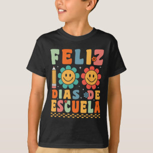 Camiseta Groovy Feliz 100 Dias De Escuela Groovy 100 días