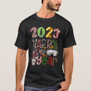 Camiseta Groovy Feliz Navidad, 2023 Feliz Año Nuevo