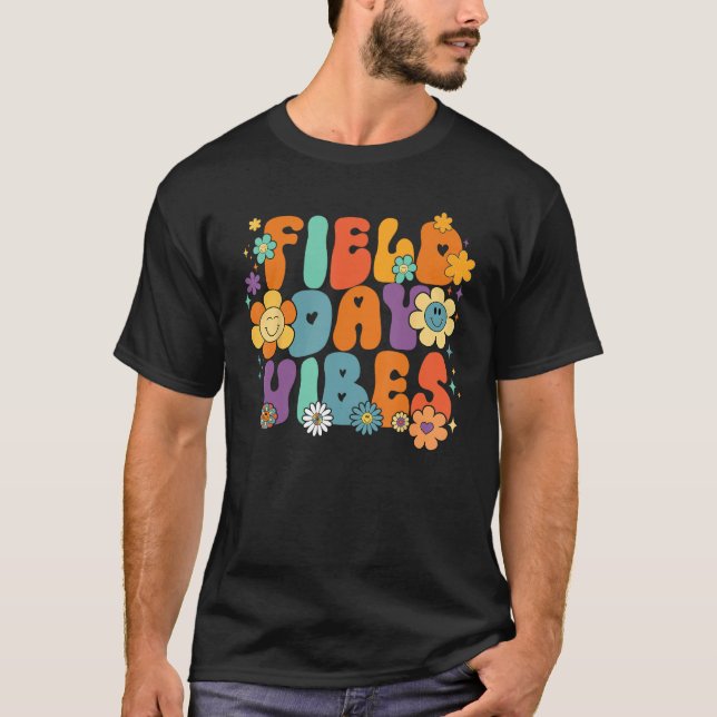 Camiseta Groovy Field Day 2023 Funny Field Day Vibes Teache (Anverso)