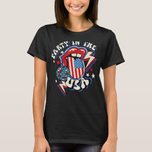 Camiseta Groovy Fiesta En La Lengua Estadounidense Lipa La