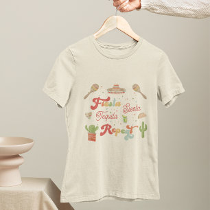 Camiseta Groovy Fiesta Siesta Tequila Repetir la Bacheloret