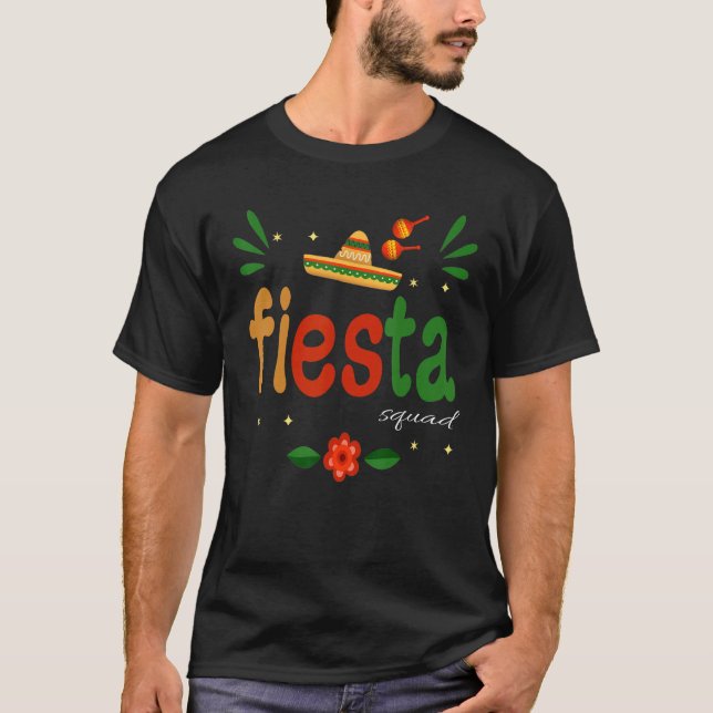 Camiseta Groovy Fiesta Squad Cinco De Mayo Mexican Fiesta 5 (Anverso)