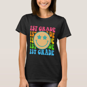 Camiseta Groovy First Grado Vibes Enfrenta A Profesores Ret