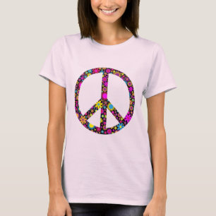 Camiseta GROOVY FLORAL PEACE SIGN