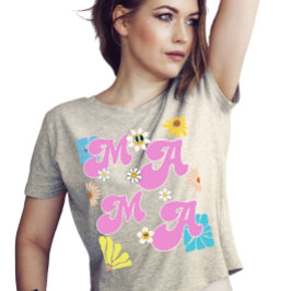Camiseta Groovy Flower Mama's Day