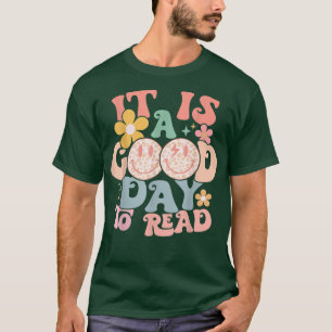 Camiseta Groovy Flower National Leer un libro diario L