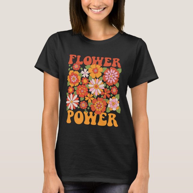 Camiseta Groovy Flower Power Graphic (Anverso)