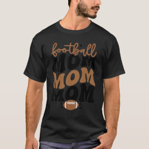Camiseta Groovy Football Mom Game Retro American Football W