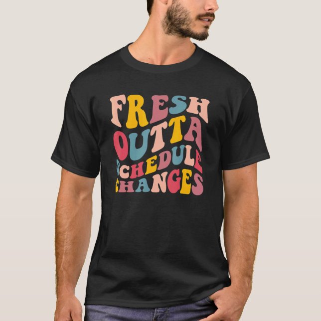 Camiseta Groovy Fresco fuera del horario cambia Asesor Esco (Anverso)