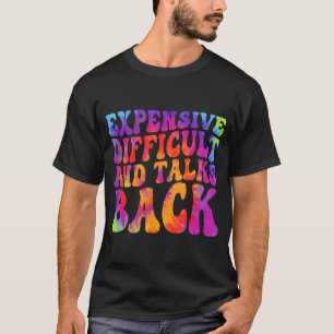 Camiseta Groovy Funny Caro Difícil & Habla Atrás