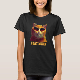 Camiseta Groovy Gato de Guay con gafas para papá se queda W