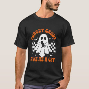 Camiseta Groovy Ghost Black Cat Olvidar A Candy Darme Un Ga