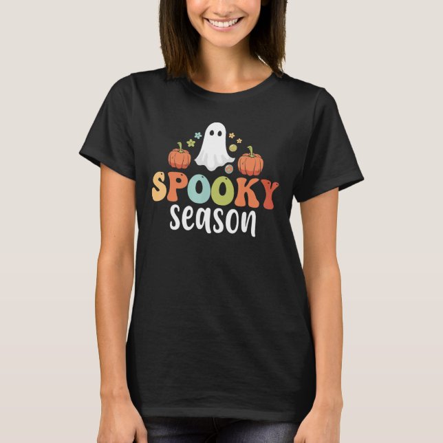 Camiseta Groovy Ghost Spooky Season (Anverso)