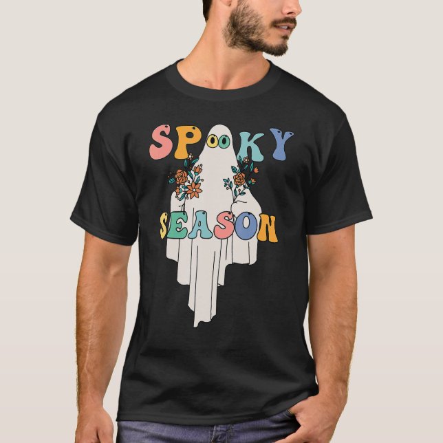 Camiseta Groovy Ghost Spooky Season (Anverso)