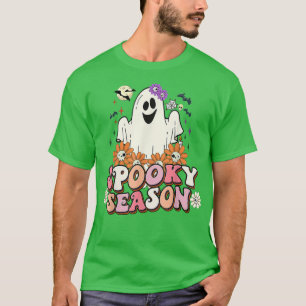 Camiseta Groovy Ghost Spooky Season Funny Halloween Costume