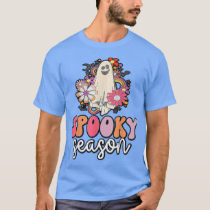 Camiseta Groovy Ghost Spooky Season Funny Retro Halloween C