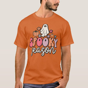 Camiseta Groovy Ghost Spooky Season Halloween Costume Gifts