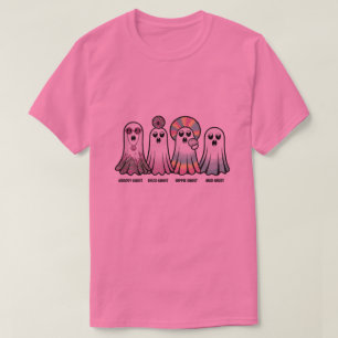 Camiseta Groovy Ghosts Halloween T-Shirt Retro Psicodélico