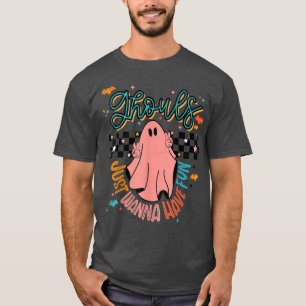 Camiseta Groovy Ghouls Just Wanna Have Fun Halloween, Spook