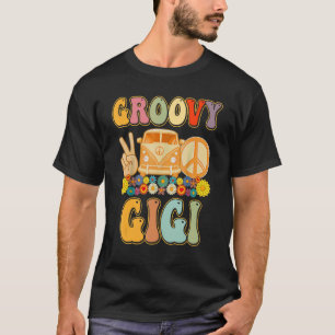 Camiseta Groovy Gigi Retro Matanza de Baby Shower familiar