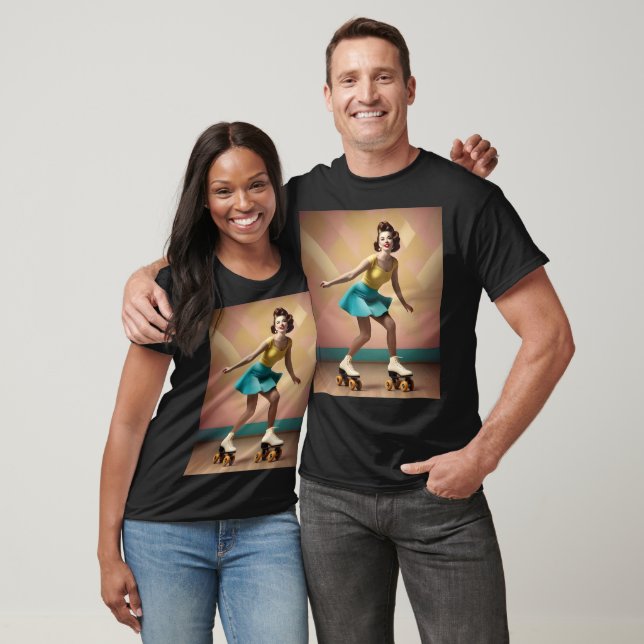 Camiseta "Groovy Glide: Ritmos retro sobre ruedas de esquí" (Unisexo)