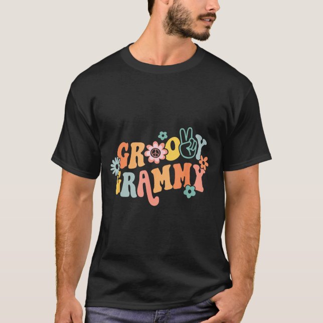 Camiseta Groovy Grammy One Thankful Grammy Valentines Day M (Anverso)