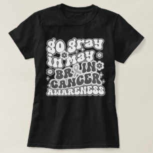 Camiseta Groovy Gray En Mayo Conciencia Sobre El Cáncer De